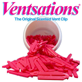 Ventsations vent clips from Dakota Products use patented technology to infuse the scent right into the plastic!